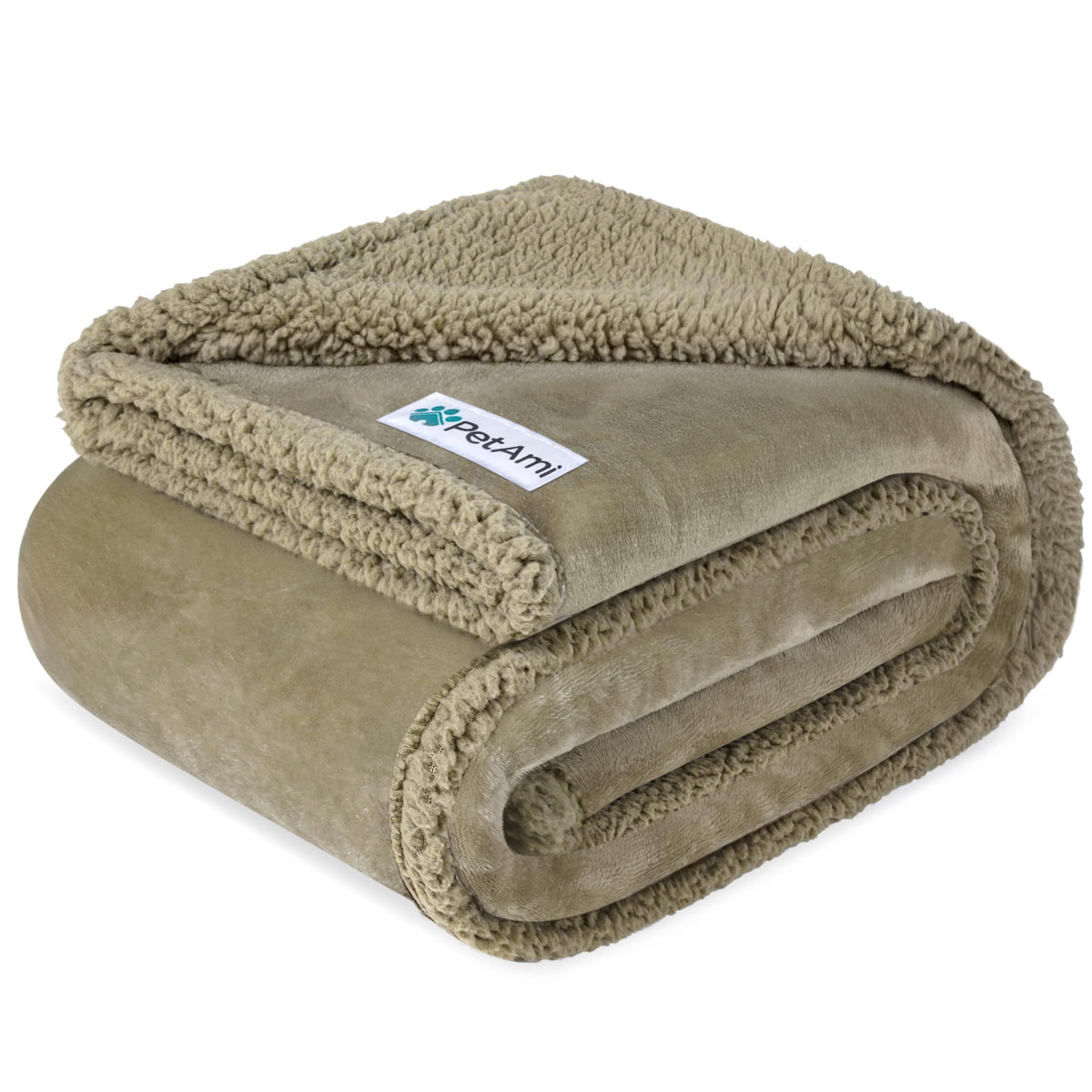 PetAmi Waterproof Dog Blanket for Large Dog Cat Pet, 60x80, Grey Sherpa