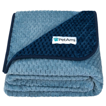 PetAmi Waterproof Dog Blanket, Leakproof Pet Throw, Twin 60x80 Taupe Beige