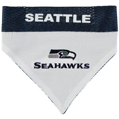Pets First NFL DOG BANDANA - PHILADELPHIA EAGLES REVERSIBLE PET BANDANA. 2 Sided Sports Bandana with a PREMIUM Embroidery TEAM LOGO, Small/Medium. - 2 Sizes & 32 NFL Teams available, PHL-3217-S-M