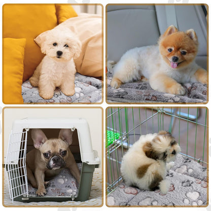 Tuanse 4 Pack Soft Pet Bed Mat Small Dog Crate Fleece