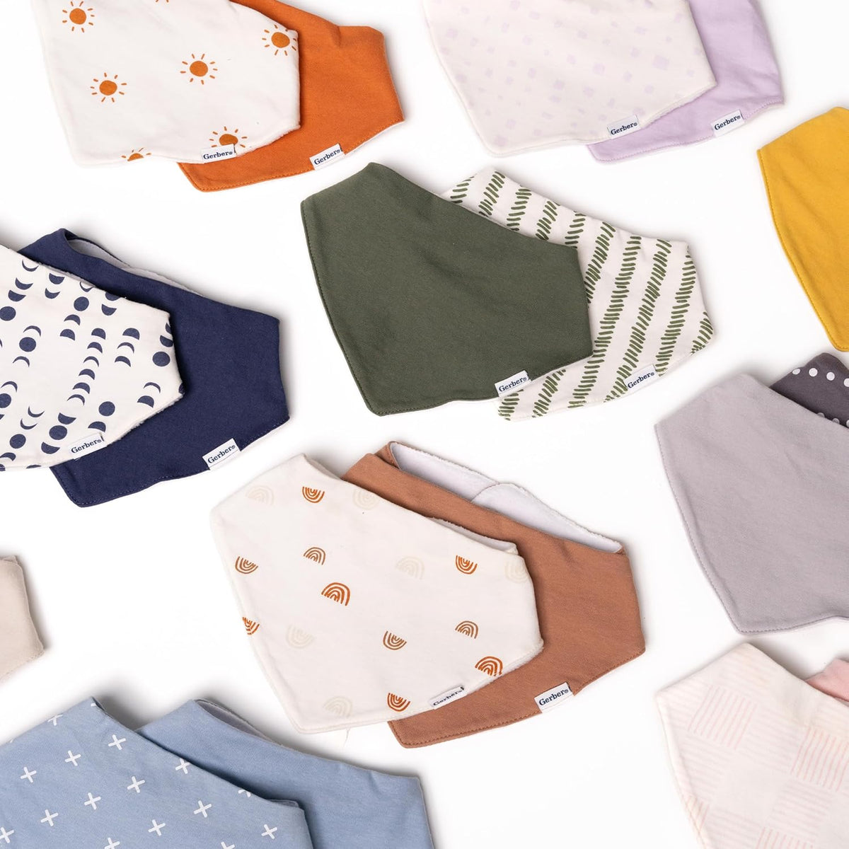 Gerber Baby Boys & Girls Bandana Bibs