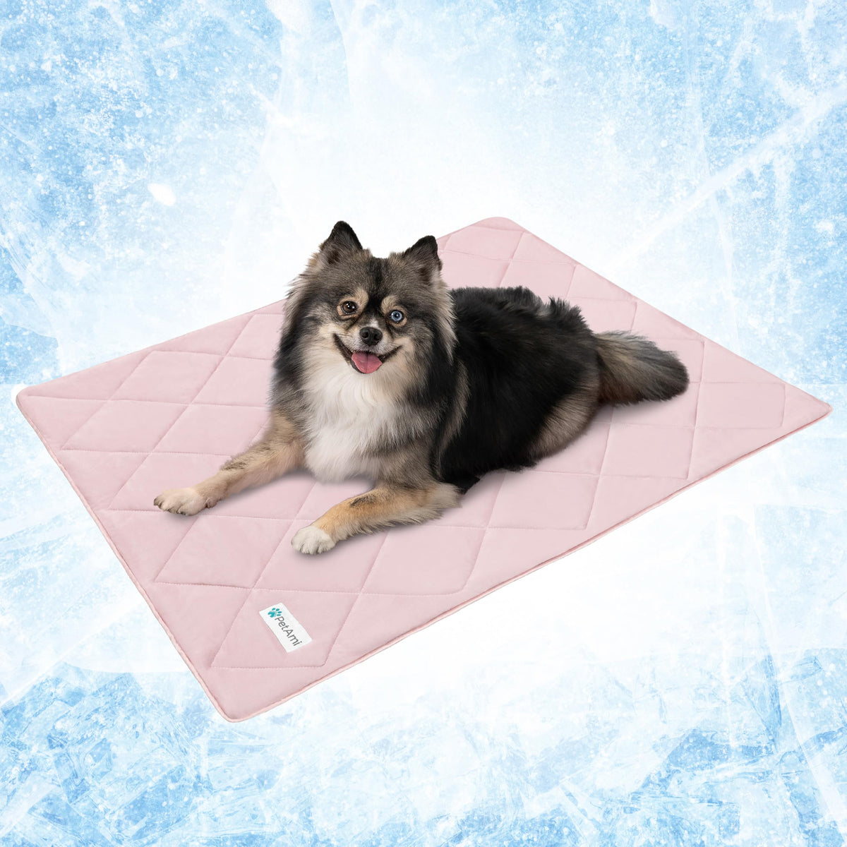 PetAmi Cooling Dog Blanket Lightweight Soft for Large Pet Cat, 40x60 Navy
