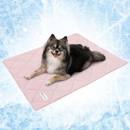 PetAmi Cooling Dog Blanket Lightweight Soft for Large Pet Cat, 40x60 Navy