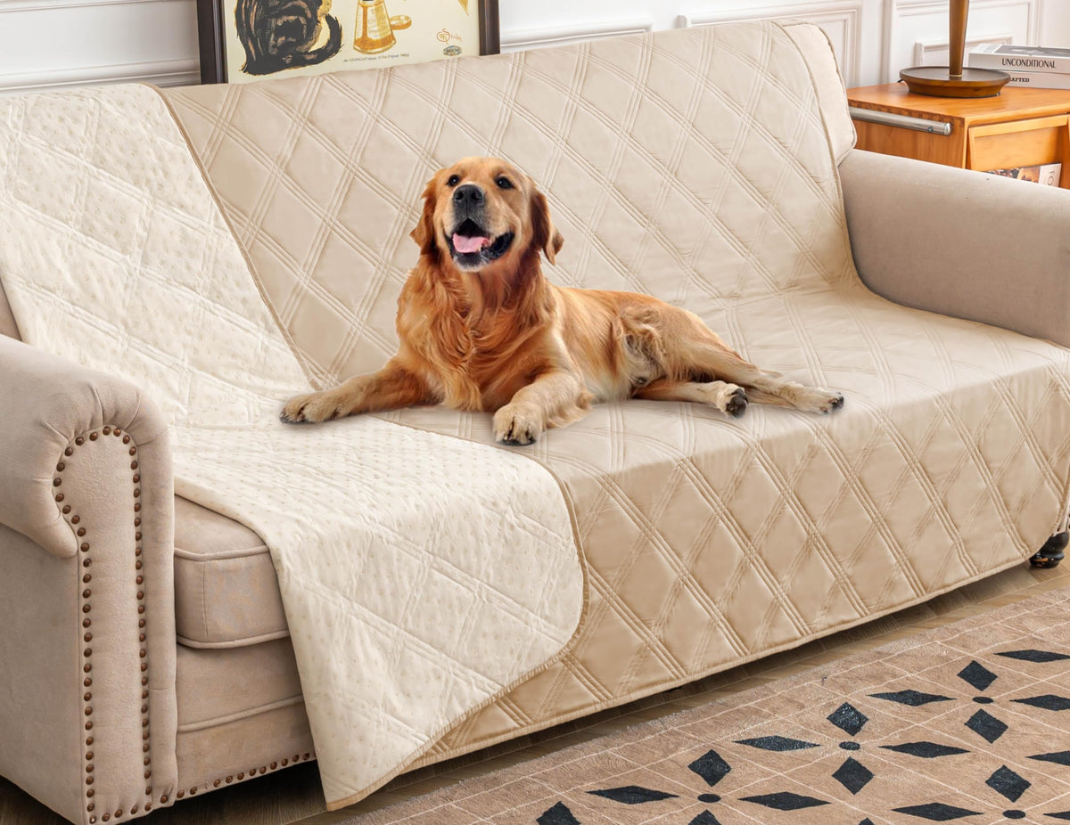 Ameritex Waterproof Dog Bed Cover Pet Blanket with Anti-Slip Back