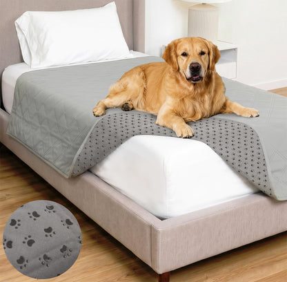 GORILLA GRIP® Waterproof Dog Blanket, Couch Cover for Dogs, 82x102 Charcoal