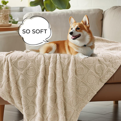 Luciphia 2 Pack Small Dog Blanket, Cozy Fleece Throw for Puppy Cat,30"x20"
