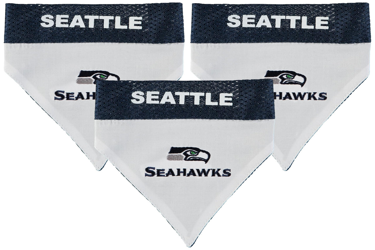 Pets First NFL DOG BANDANA - PHILADELPHIA EAGLES REVERSIBLE PET BANDANA. 2 Sided Sports Bandana with a PREMIUM Embroidery TEAM LOGO, Small/Medium. - 2 Sizes & 32 NFL Teams available, PHL-3217-S-M