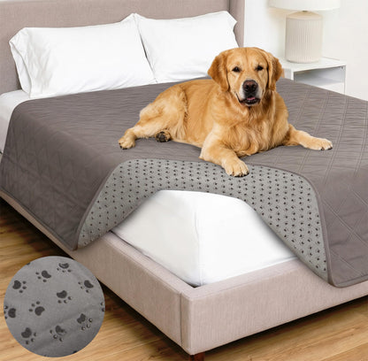 GORILLA GRIP® Waterproof Dog Blanket, Couch Cover for Dogs, 82x102 Charcoal