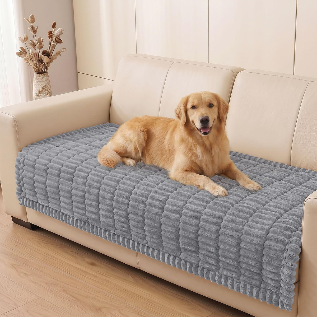Smiry Couch Cover for Dogs, Non Slip Washable Sofa Protector for Pets