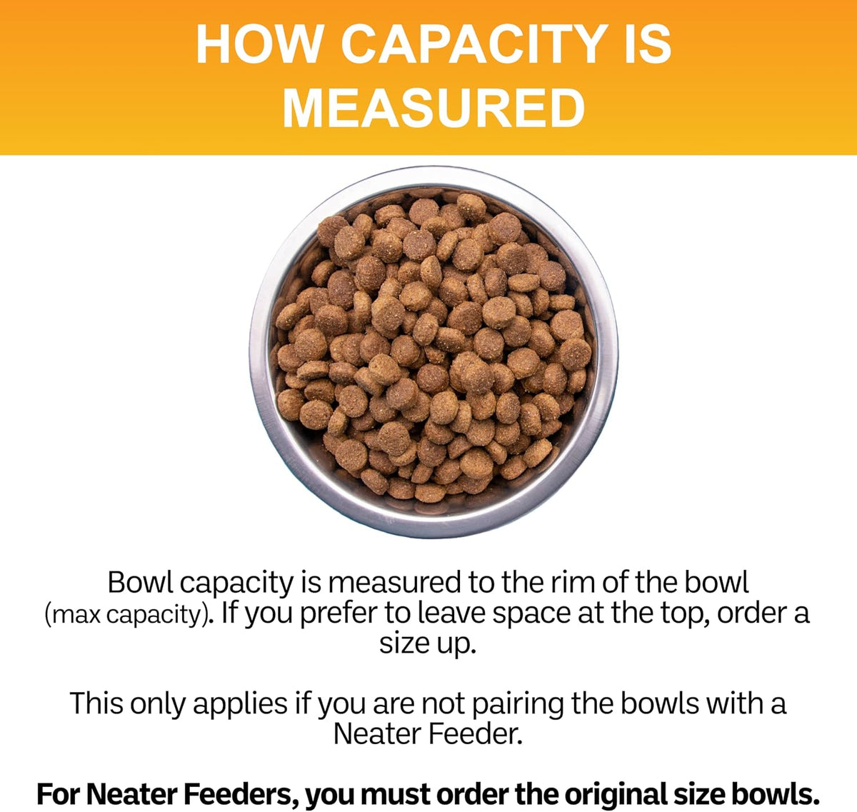 Neater Pet Brands 9 Cup (72 oz.) Stainless Steel Dog Bowls, 1 Single Neater Feeder Replacement Bowl (Large Deluxe Model), Dog Food Bowl or Water Bowls, Dishwasher Safe Metal Dish for Large Dogs