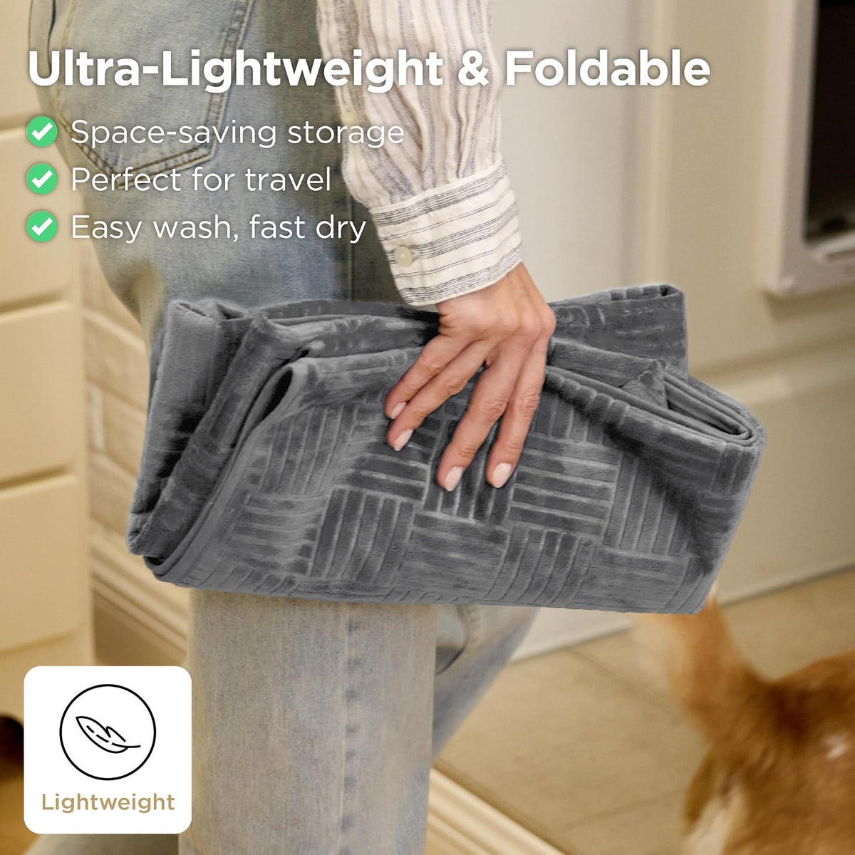 Bedsure Waterproof Couch Cover for Sofa and Dogs Quick Drying, 52x82IN