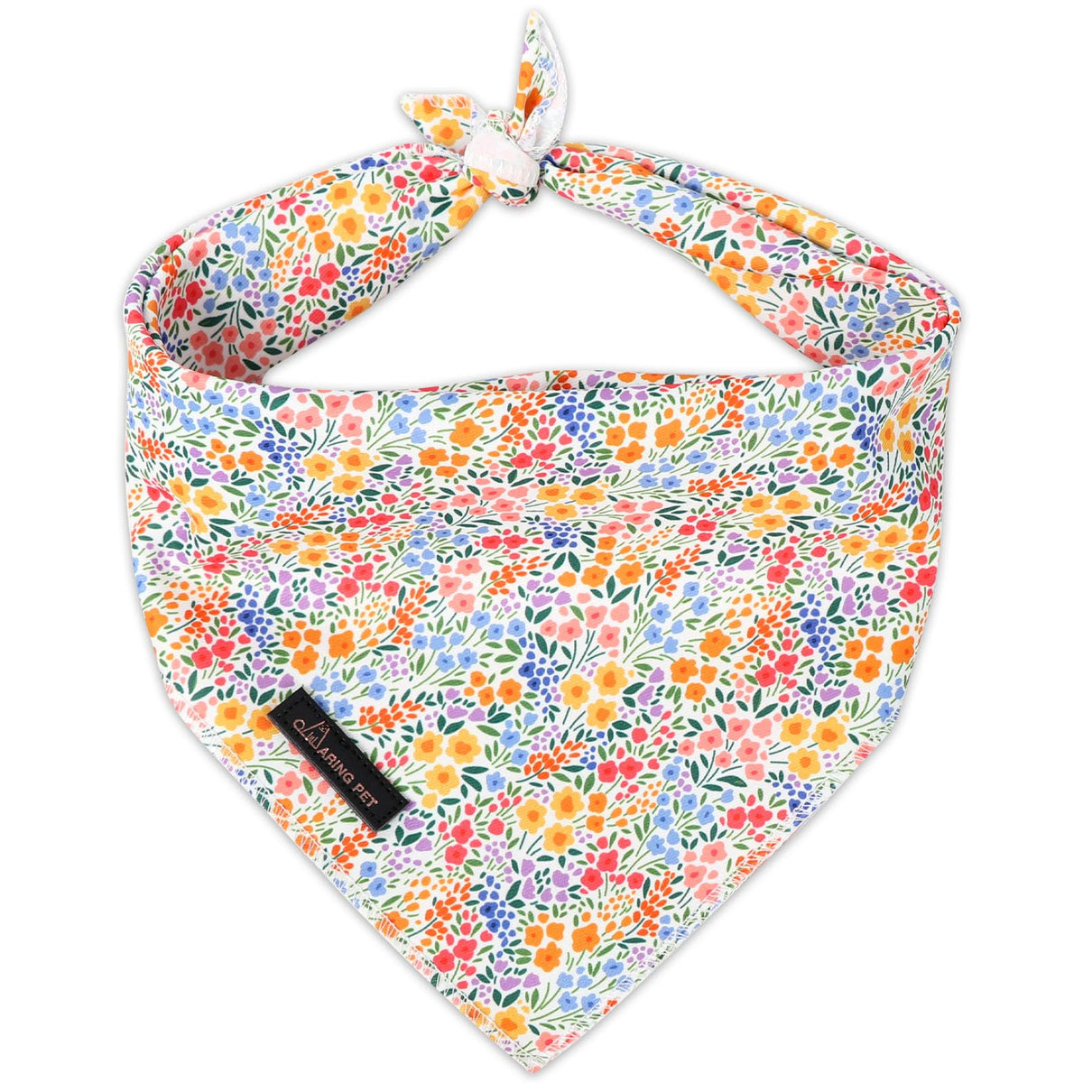 ARING PET Summer Dog Bandana-Cute Blue Dog Bandanas, Comfortable Pet Scarf Dogs Triangle Bibs for Small to Large Boy Girl Dogs and Cats
