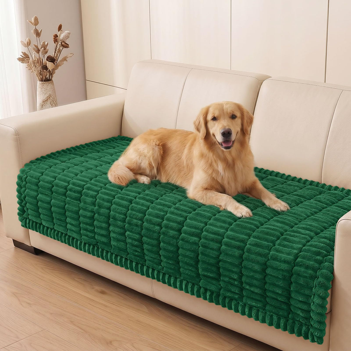 Smiry Couch Cover for Dogs, Non Slip Washable Sofa Protector for Pets