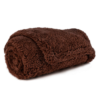 PetAmi Fluffy Sherpa Waterproof Dog Blanket for Small Pet Cat, 24x32 Pink