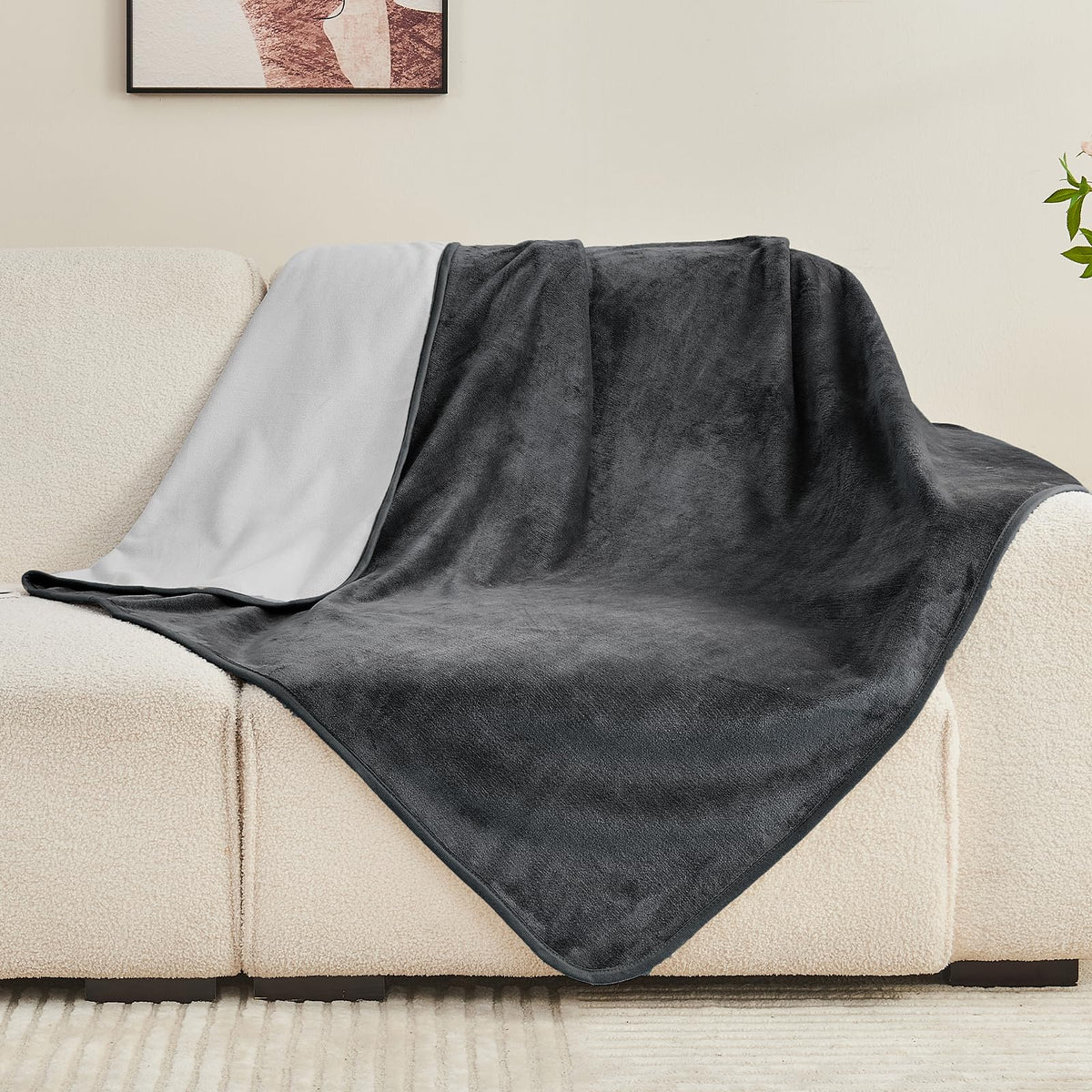 Waterproof Blanket Bed Cover 60"x80" for Adults or Pets, Dusty Pink