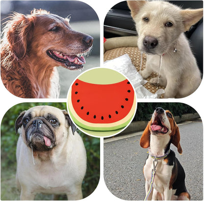Pet Dog Bandana Cartoon Watermelon Neckerchief Costume Accessory Summer Waterproof Bib for Medium & Large DogsGolden Retriever Alaskan Samoyed