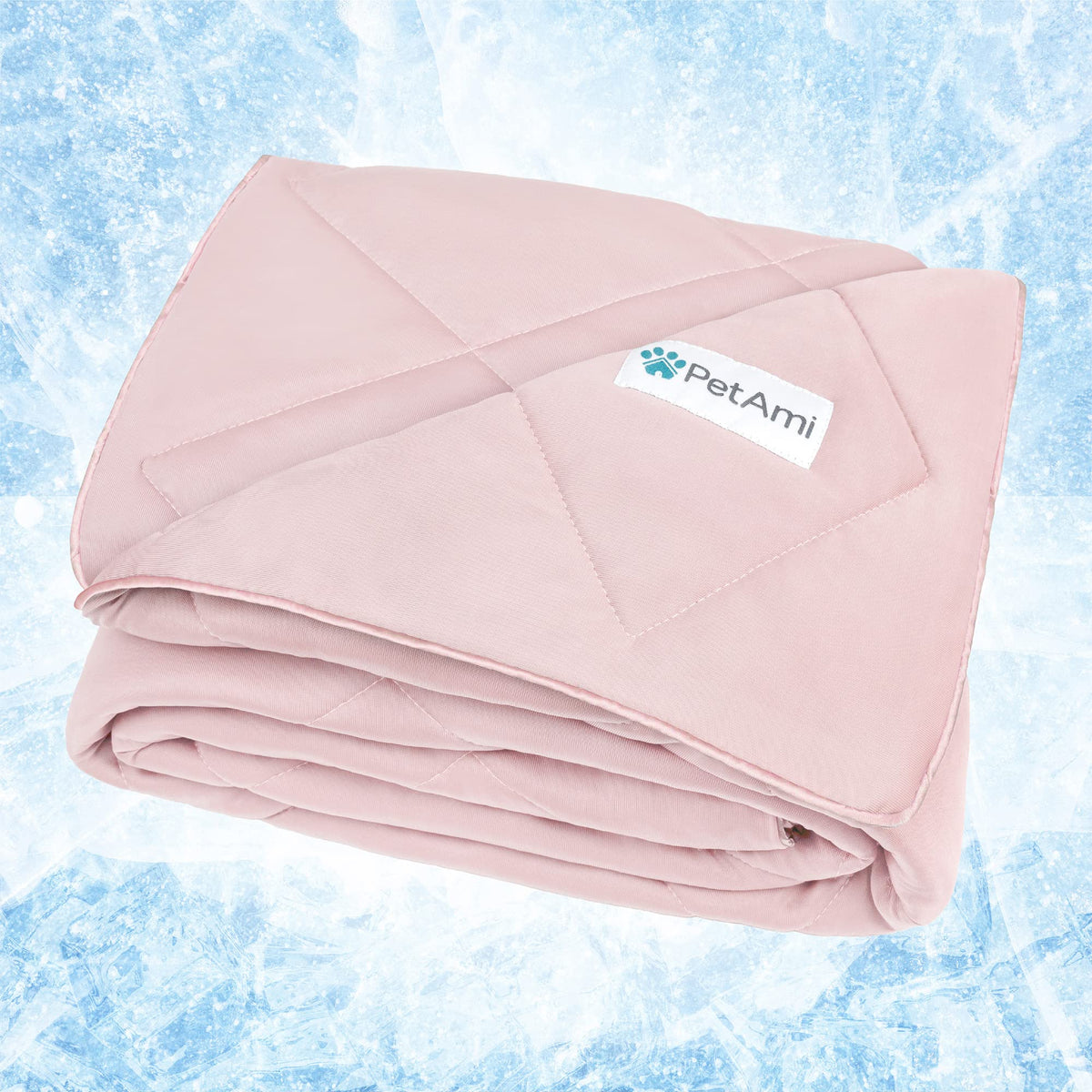 PetAmi Cooling Dog Blanket Lightweight Soft for Large Pet Cat, 40x60 Navy
