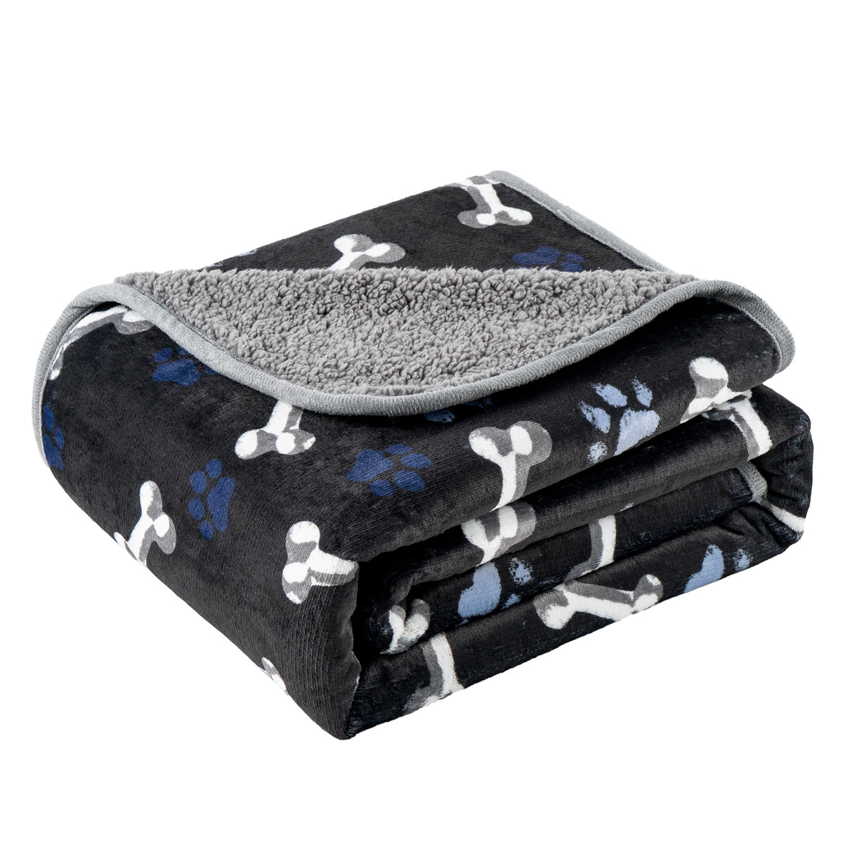 Waterproof Dog Blankets for Large Dogs 50"x60" Dark Grey