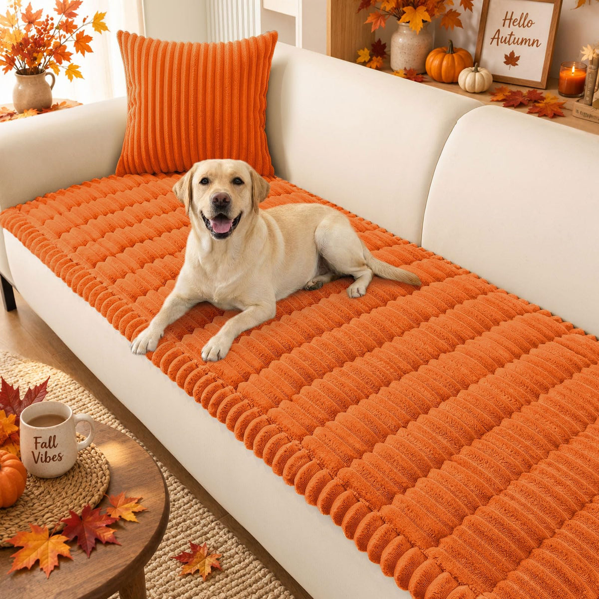 Smiry Couch Cover for Dogs, Non Slip Washable Sofa Protector for Pets