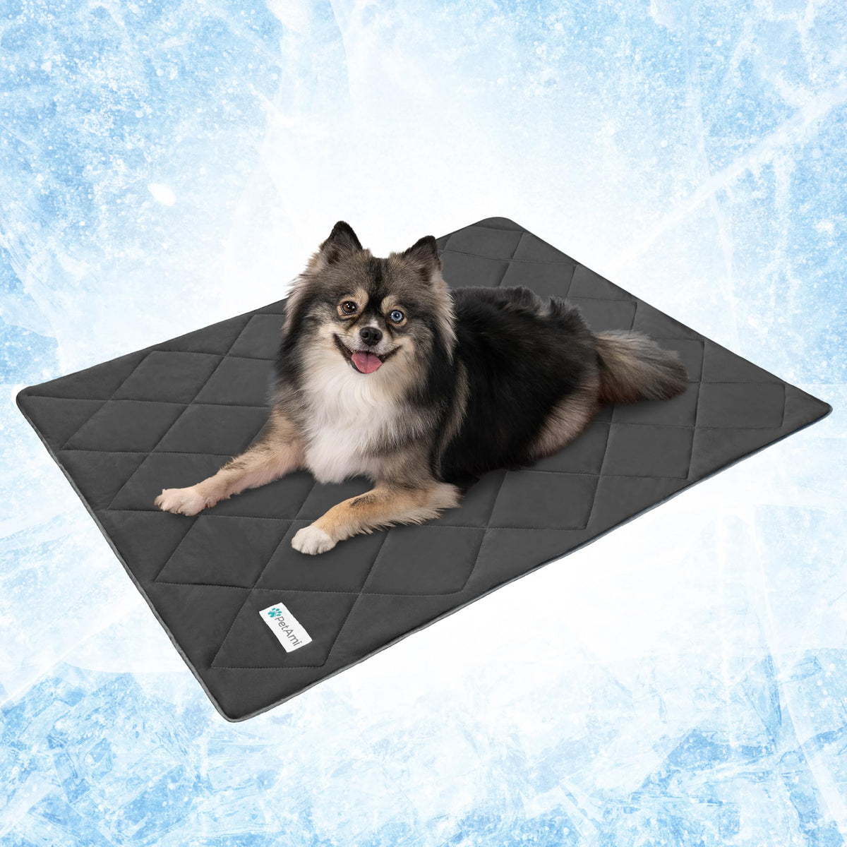 PetAmi Cooling Dog Blanket Lightweight Soft for Large Pet Cat, 40x60 Navy