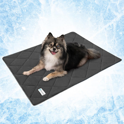 PetAmi Cooling Dog Blanket Lightweight Soft for Large Pet Cat, 40x60 Navy