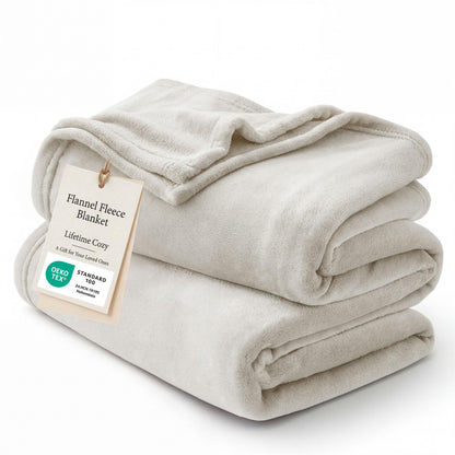 Bedsure GentleSoft Fleece Blanket Twin Size Grey - 300GSM Lightweight Plush Fuzzy Cozy Soft Warm Blanket for Bed, Sofa, Couch, Travel, Camping, 60x80 inches