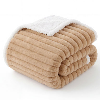 Bedsure ComfyFleece® Waterproof Dog Blankets for Large Dogs,50x60 Cream