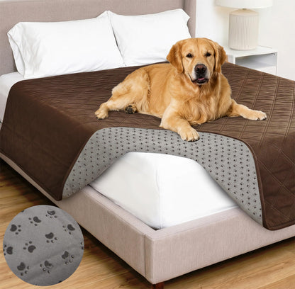 GORILLA GRIP® Waterproof Dog Blanket, Couch Cover for Dogs, 82x102 Charcoal