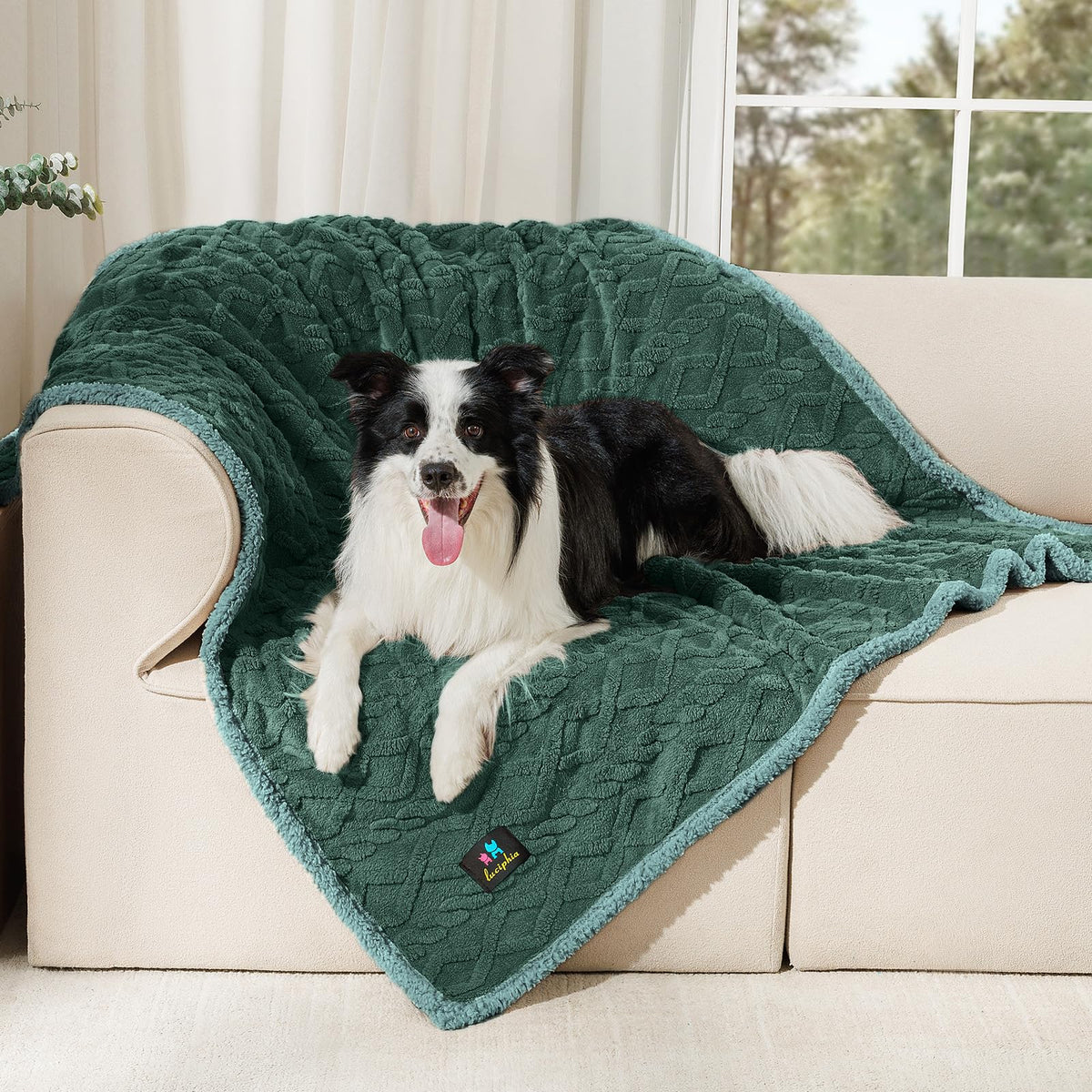 Luciphia Waterproof Blanket for Twin Bed Reversible Fleece Couch Cover