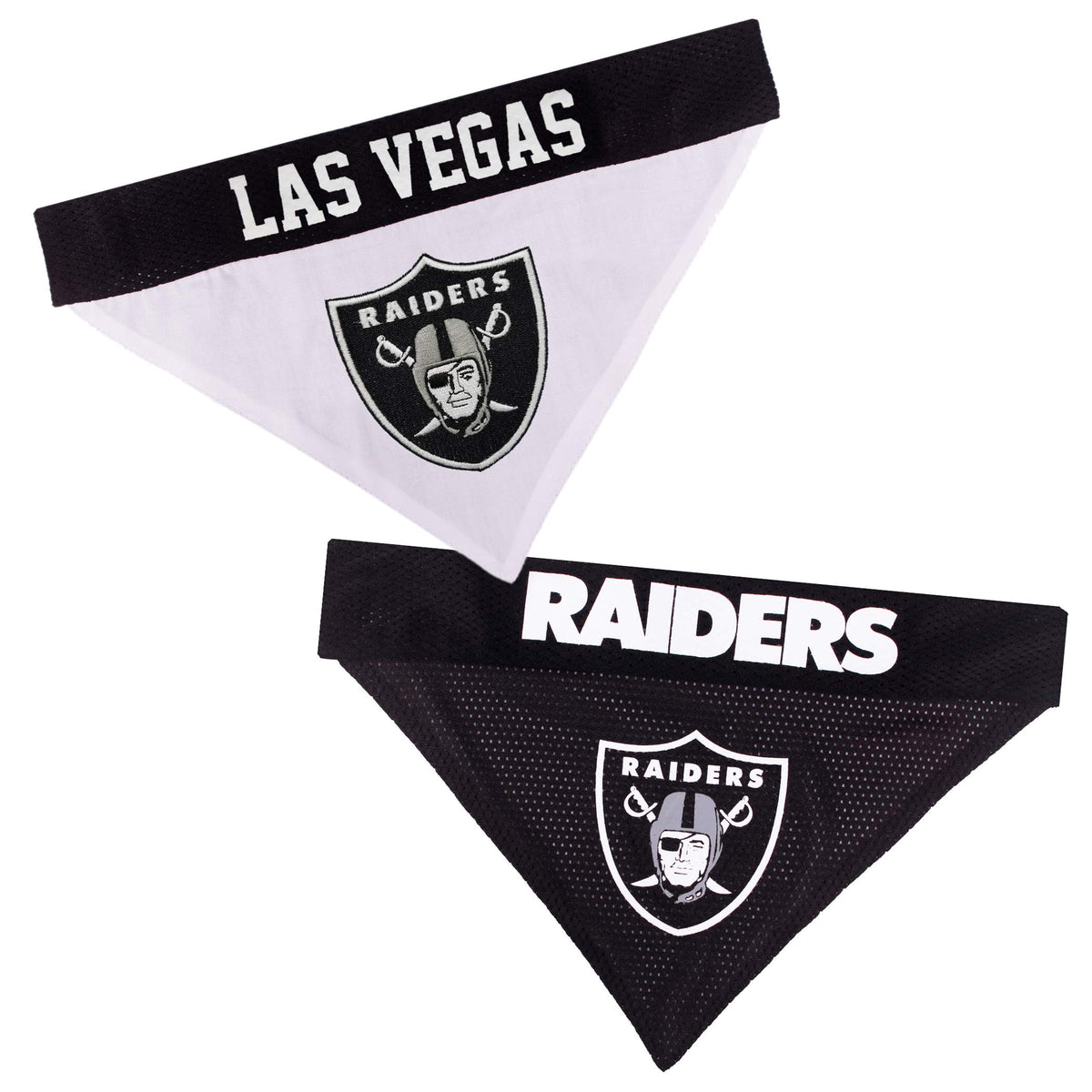 Pets First NFL DOG BANDANA - PHILADELPHIA EAGLES REVERSIBLE PET BANDANA. 2 Sided Sports Bandana with a PREMIUM Embroidery TEAM LOGO, Small/Medium. - 2 Sizes & 32 NFL Teams available, PHL-3217-S-M