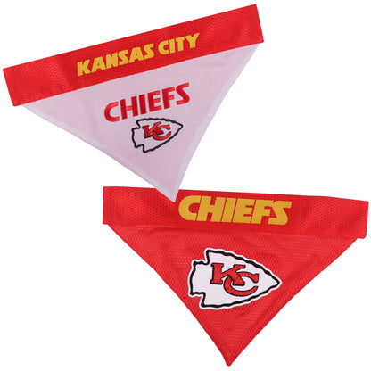 Pets First NFL DOG BANDANA - PHILADELPHIA EAGLES REVERSIBLE PET BANDANA. 2 Sided Sports Bandana with a PREMIUM Embroidery TEAM LOGO, Small/Medium. - 2 Sizes & 32 NFL Teams available, PHL-3217-S-M