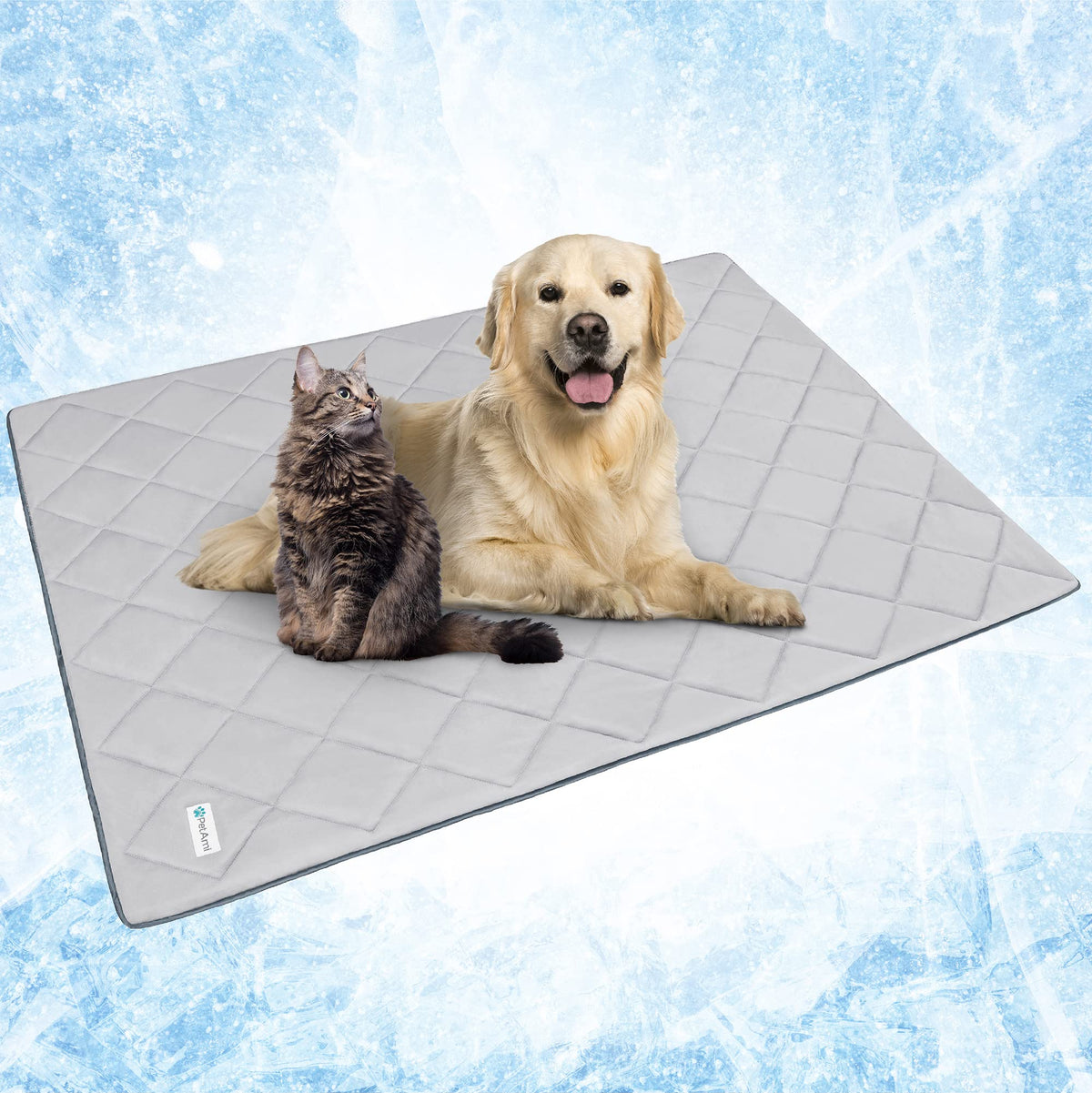 PetAmi Cooling Dog Blanket Lightweight Soft for Large Pet Cat, 40x60 Navy