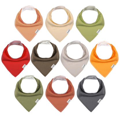 Baby Bandana Drool Bibs for Boys Girls,Super Absorbent Triangle Baby Bibs for Drooling and Teething,100% Cotton Soft for Infant,Newborn 12Pack