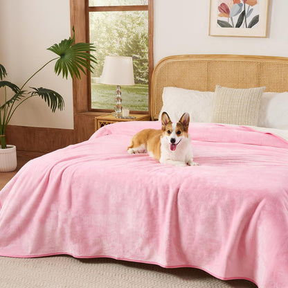 Sunheir Waterproof Blanket for Couch Bed, Soft Pet Blanket Leakproof, Grey