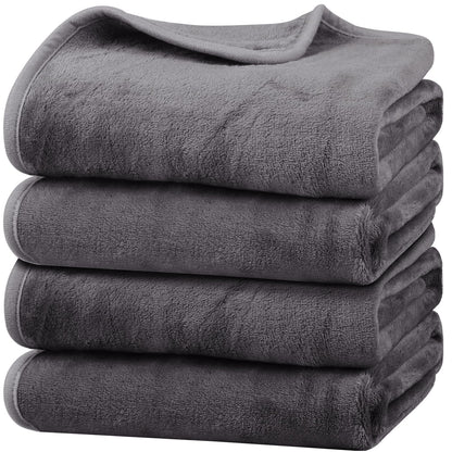 Onarway Dog Blanket Washable for Puppy: 4 Packs Dog Blankets 40”x28”
