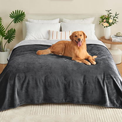 Waterproof Blanket Bed Cover 60"x80" for Adults or Pets, Dusty Pink