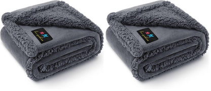 Luciphia Waterproof Blanket for Large Dog, Reversible Sherpa Bed Cover