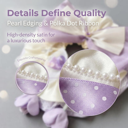 Princess Lace Satin Pet Bandana, Purple