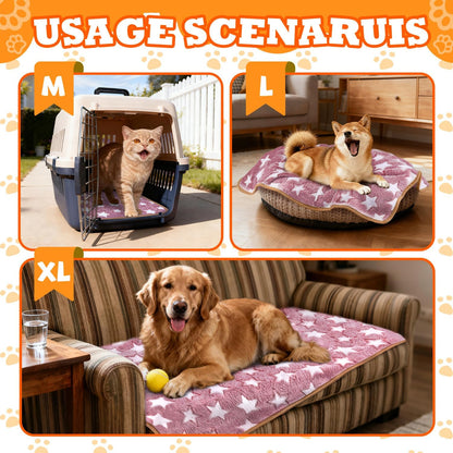3 Pcs Dog Blanket Super Soft Pet Puppy Blankets Calming Dog Blankets for Small, Medium Large Dogs Warm Sleep Mat Washable Dog Blanket for Puppy Cat (42"×30")