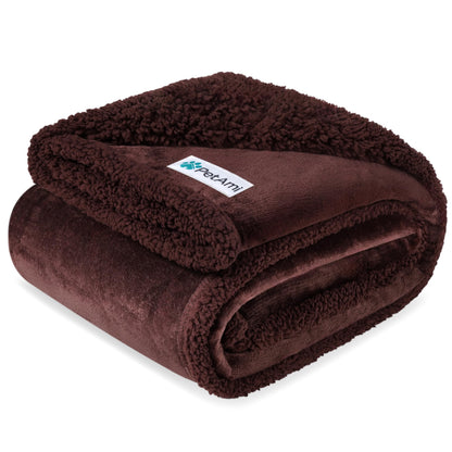PetAmi Waterproof Dog Blanket for Large Dog Cat Pet, 60x80, Grey Sherpa