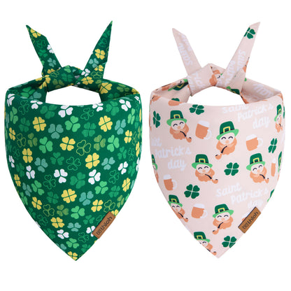 Halloween Dog Bandanas - 2 Pack Reversible Pumpkin and Bat Pet Scarf for Boys and Girls | Fall Dog Bibs | Premium Durable Fabric | Holiday Dog Bandana for Small and Medium Dogs (Small)