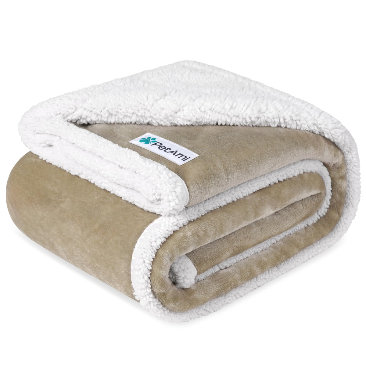 PetAmi Waterproof Dog Blanket for Large Dog Cat Pet, 60x80, Grey Sherpa