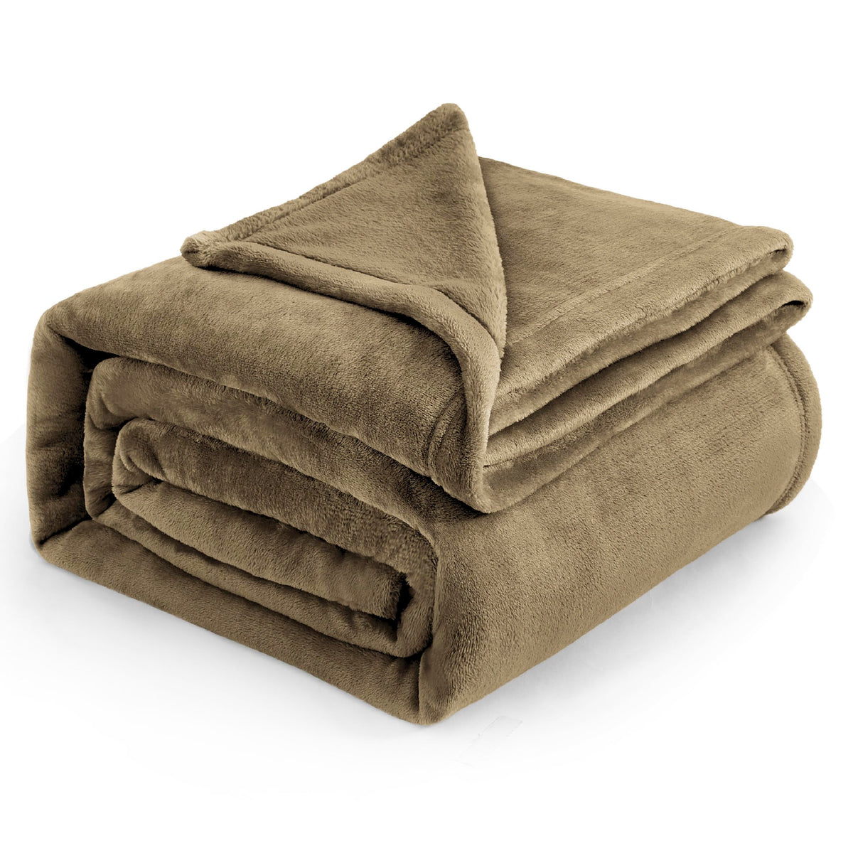 Bedsure GentleSoft Fleece Blanket Twin Size Grey - 300GSM Lightweight Plush Fuzzy Cozy Soft Warm Blanket for Bed, Sofa, Couch, Travel, Camping, 60x80 inches