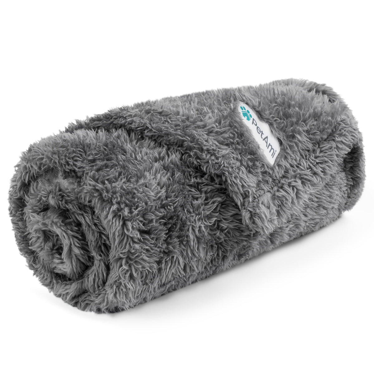 PetAmi Soft Plush Sherpa Dog Blanket for Pet Cat, Medium 29x40, Dusty Blue