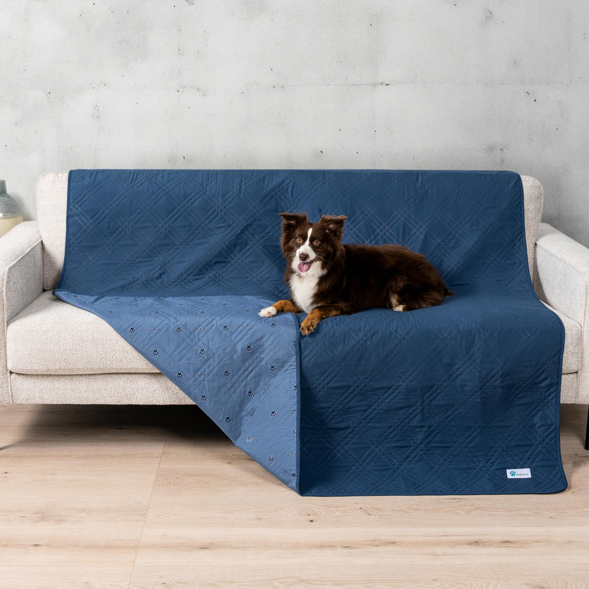 PetAmi Waterproof Couch Cover for Dog Non-Slip Bed Sofa Blanket, 52x82 Gray