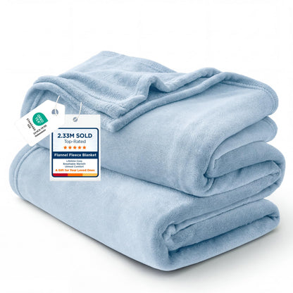 Bedsure GentleSoft Fleece Blanket Twin Size Grey - 300GSM Lightweight Plush Fuzzy Cozy Soft Warm Blanket for Bed, Sofa, Couch, Travel, Camping, 60x80 inches