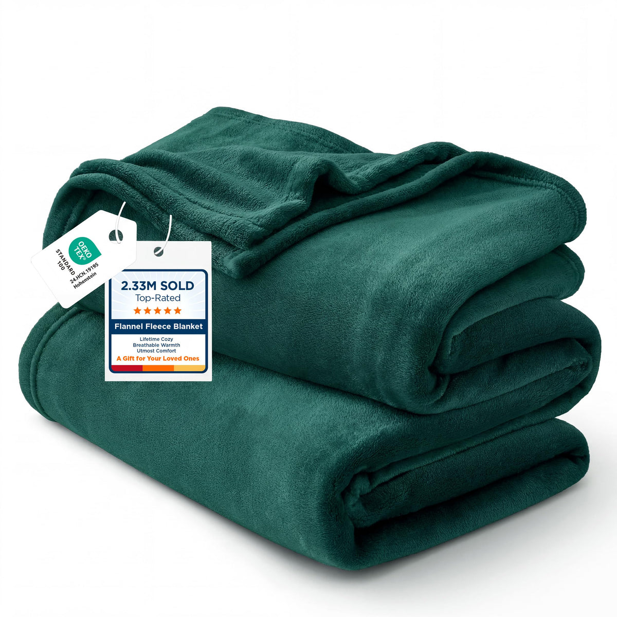 Bedsure GentleSoft Fleece Blanket Twin Size Grey - 300GSM Lightweight Plush Fuzzy Cozy Soft Warm Blanket for Bed, Sofa, Couch, Travel, Camping, 60x80 inches