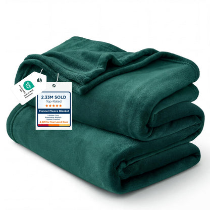 Bedsure GentleSoft Fleece Blanket Twin Size Grey - 300GSM Lightweight Plush Fuzzy Cozy Soft Warm Blanket for Bed, Sofa, Couch, Travel, Camping, 60x80 inches