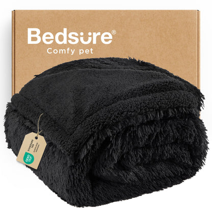 Bedsure Waterproof Dog Blankets for Large Dogs, Fluffy Faux Fur, 60×80"