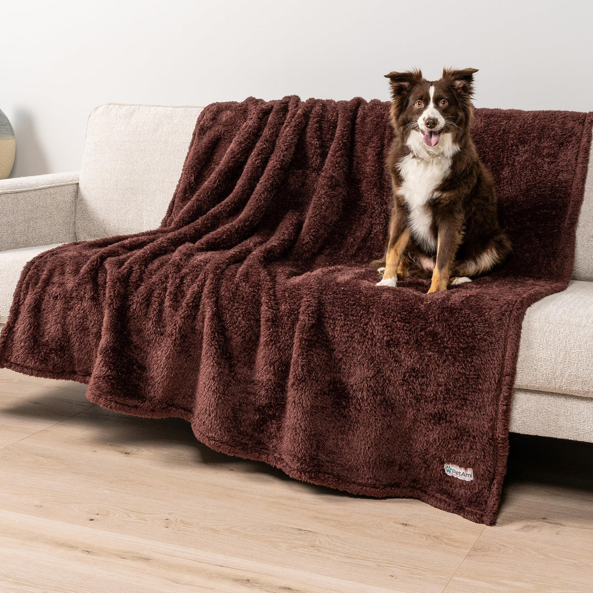 PetAmi Fluffy Sherpa Waterproof Dog Blanket for Small Pet Cat, 24x32 Pink